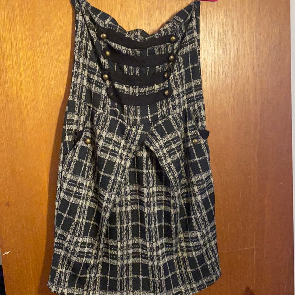 Strapless mini dress